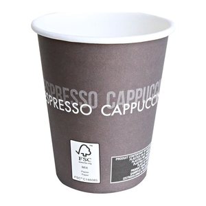 HYGOSTAR Einweg-Kaffeebecher braun 0,3 l, 50 St.