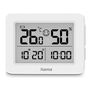 hama Lefkada Thermo-Hygrometer weiß, 1 St.
