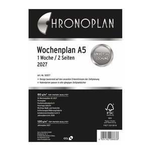 CHRONOPLAN Kalendereinlage 2027 Wochenplan A5