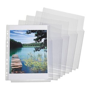 Lands Organisationshüllen DIN A4 transparent genarbt 0,18 mm, 5 St.