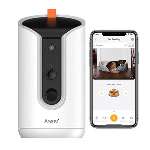 Arenti 2K/3MP 5G Wi-Fi Dog Camera with Treat Dispenser