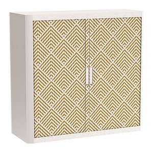 PAPERFLOW easyOffice Classic Chic Rollladenschrank 60100 2 Fachböden 110,0 x 41,5 x 104,0 cm