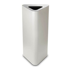 TKG Pure Mülleimer 60,0 l weiß, silber, 1 St.