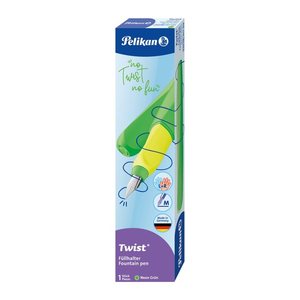 Pelikan Twist® Patronenfüller grün/gelb M (mittel), 1 St.