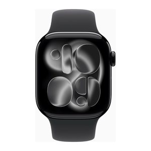 Apple Watch Series 11 42 mm Aluminium (GPS+Cellular) Sportarmband S/M  schwarz, diamantschwarz