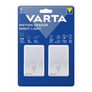 VARTA LED-Außenleuchten mit Bewegungsmelder Motion Sensor Night Light, weiß, 2 St.