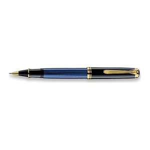 Pelikan Souverän R800 Tintenroller schwarz/blau/gold 0,5 mm, Schreibfarbe: schwarz, 1 St.