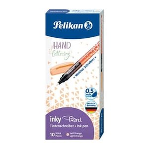 Pelikan Tintenschreiber inky 273 Pastell Orange 10 Stück Faltschachtel