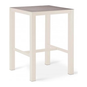 barths Gartentisch Paros grau, sand quadratisch 80,0 x 80,0 x 109,5 cm