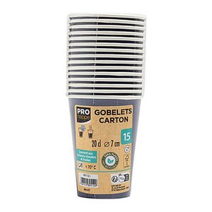PROnappe Einweg-Kaffeebecher marineblau 200,0 ml, 15 St.