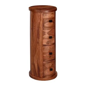 WOHNLING Kommode, WL6.148 sheesham 35,0 x 35,0 x 85,0 cm, 1 St.