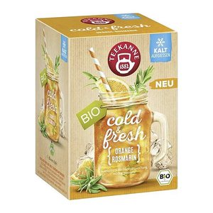 TEEKANNE cold & fresh Orange-Rosmarin Bio-Tee 15 Portionen