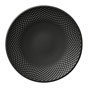 HEART & SOUL Teller PINE coup Relief coal schwarz Ø 17,0 cm, 6 St.