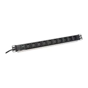 DIGITUS DN-95404 10-fach Steckdosenleiste für Serverschrank 2,0 m schwarz