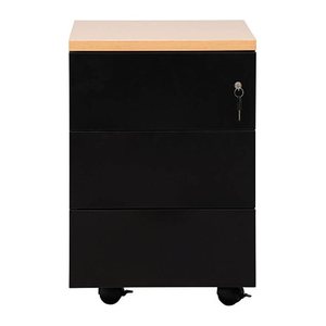 Gürkan Rollcontainer schwarz 3 Auszüge 40,0 x 60,0 x 62,0 cm
