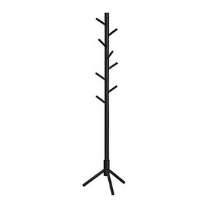 VASAGLE Kleiderständer schwarz Holz 8 Haken 47,0 x 175,0 cm, 1 St.