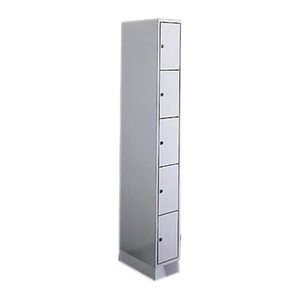 CP Schließfachschrank S 2000 Classic lichtgrau 80700-10 S10000, 5 Schließfächer 24,0 x 48,0 x 195,0 cm