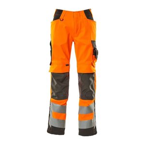 MASCOT® unisex Warnschutzhose Kendal  orange, dunkelanthrazit Größe 26
