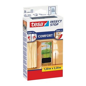 tesa Fliegengitter Insect Stop Comfort anthrazit 1,2 x 2,2 m