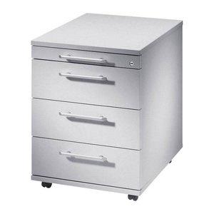 HAMMERBACHER AC30 Rollcontainer lichtgrau 4 Auszüge 42,8 x 58,0 x 59,0 cm