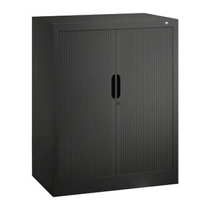 CP Omnispace Rollladenschrank schwarzgrau 2 Fachböden 80,0 x 42,0 x 103,0 cm