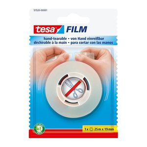 tesa Klebefilm transparent 19,0 mm x 25,0 m 1 Rolle