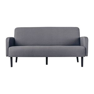 meet powered by PAPERFLOW 3-Sitzer Sofa LISBOA grau schwarz Stoff 176,0 x 81,5 x 83,0 cm, 1 St.