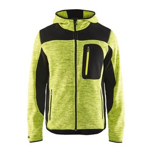 BLAKLÄDER® Herren Strickjacke 4930 gelb/schwarz Größe XL
