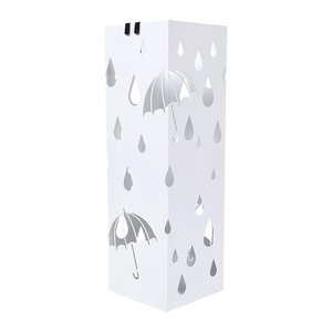 SONGMICS Schirmständer LUC49W weiß, Metall
