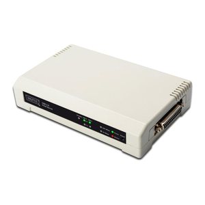 DIGITUS USB & Parallel Print Server, 3-Port 2x USB A, 1x DB-
