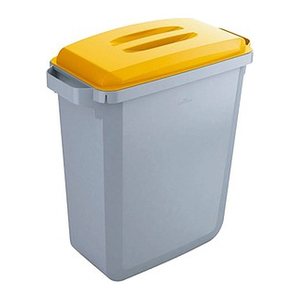 DURABLE Durabin 60 Mülleimer 60,0 l grau, gelb, 1 St.