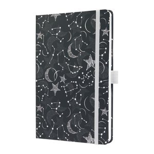 SIGEL Notizbuch JOLIE ca. DIN A5 liniert, schwarz Hardcover 174 Seiten, 1 St.