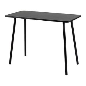 PAPERFLOW easyHome HOPM Schreibtisch schwarz rechteckig, 4-Fuß-Gestell schwarz 100,0 x 50,0 cm