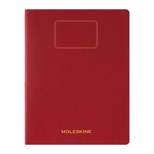 MOLESKINE Notizbuch Student Cahier XXL ca. DIN A4 quer liniert, rot Hardcover 120 Seiten, 1 St.