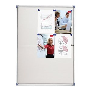 nobo Schaukasten Pacific silber 9x DIN A4 80,5 x 2,2 x 112,0 cm, 1 St.