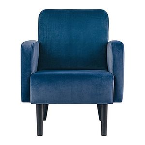 meet powered by PAPERFLOW Sessel LISBOA blau schwarz Stoff 71,0 x 81,5 x 83,0 cm, 1 St.