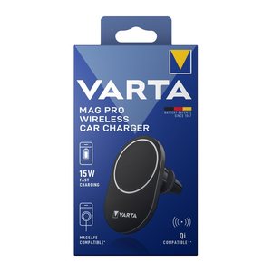 VARTA Mag Pro Induktives Kfz-Ladegerät schwarz, 15 Watt