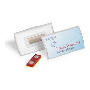 DURABLE CLICK FOLD Namensschilder mit Magnet 4,0 x 7,5 cm, 10 St.