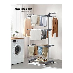 SONGMICS Wäscheständer grau, 1 St.