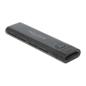 DELOCK Ext Gehäuse USB Type-C M.2 NVMe PCIe oder SATA SSD