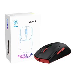 MSI Forge GM340 W Black WIRELESS Gaming Maus