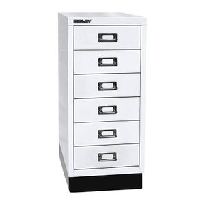 BISLEY MultiDrawer™ L296S Schubladenschrank verkehrsweiß 6 Schubladen 27,8 x 38,0 x 67,0 cm, 1 St.