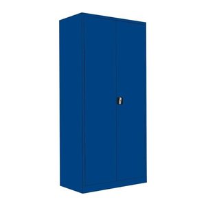 LÜLLMANN Stahlschrank 530343 enzianblau 4 Fachböden 92,5 x 42,2 x 195,0 cm, aufgebaut, 1 St.