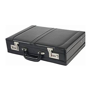 Alassio Aktenkoffer TAORMINA Leder schwarz 45,5 x 12,0 x 33,0 cm