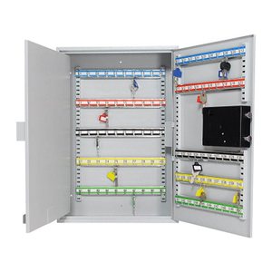 ROTTNER S150 EL Schlüsselkasten lichtgrau mit 150 Haken, Elektronikschloss, 38,0 x 14,0 x 55,0 cm, 1 St.