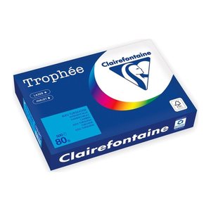 Clairefontaine Kopierpapier Trophée karibischblau DIN A4 80 g/qm 500 Blatt