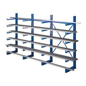 SCHULTE Kragarmregal K1000 14486 enzianblau 375,0 x 50,0 x 200,0 cm
