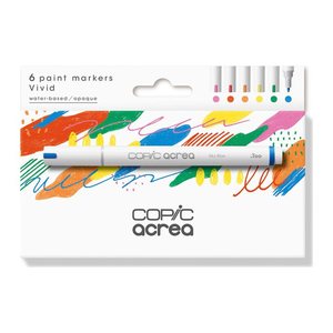 COPIC® acrea Vivid Layoutmarker-Set farbsortiert 0,8 mm, 6 St.