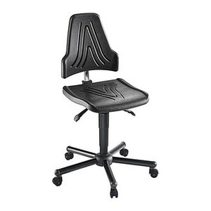 meychair XXL Arbeitsdrehstuhl W19-25-TR-PU ESD schwarz