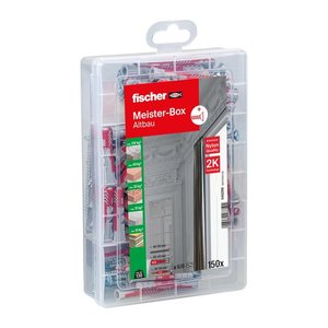 fischer Meister-Box Altbau 540299 Dübel- und Schrauben-Sortiment, 150-teilig